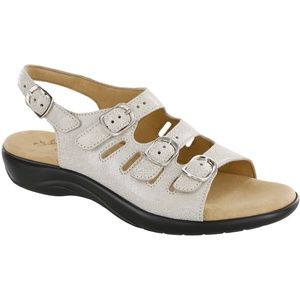 Sas Mystic Web Linen Sandals Comfort Shoes Adjustable Women's Size 9